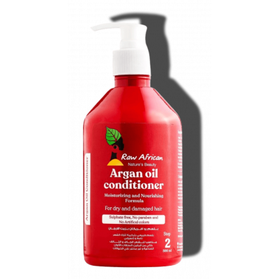 RAW AFRICAN ARGAN OIL MOISTURIZING & NOURISHING CONDITIONER FORMULA FOR DRY & DAMAGED HAIR 500 ML